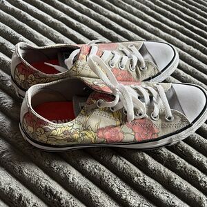 Converse All Star Flowers Canvas Sneaker Women Size 8